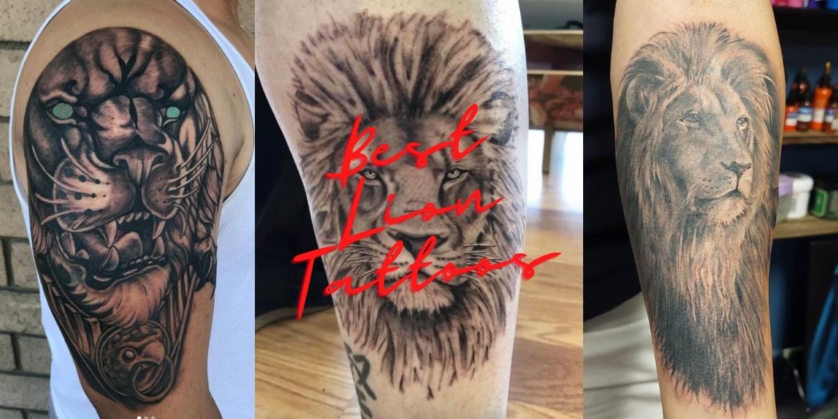 The King: 105 Best Lion Tattoos for Men | Improb | Lion chest tattoo, Mens  shoulder tattoo, Lion shoulder tattoo