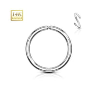 14K Gold Classic Seamless Bendable Hoop