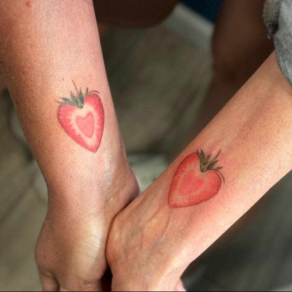 Color Strawberry Tattoos