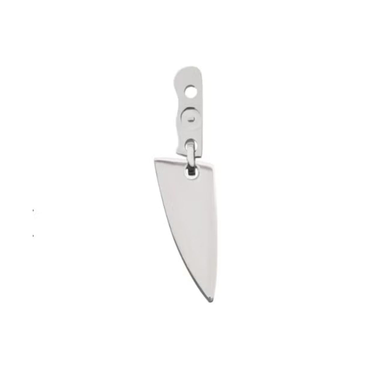 Titanium Threadless Push In Butcher Knife Earring