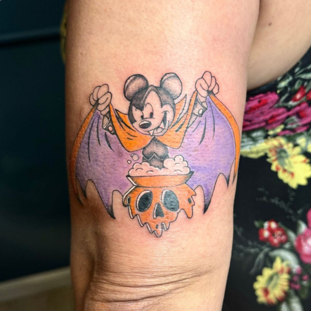 Mickey Mouse as Vampire Tattoo