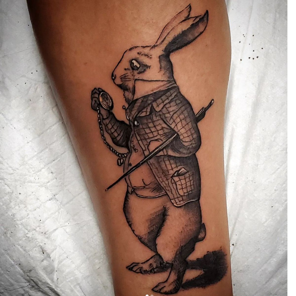 Rabbit Person Tattoo