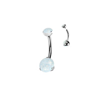 Titanium Internally Threaded Opal Bellybutton Barbell